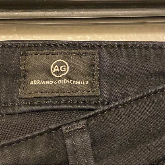 AG Adriano Goldschmied Prima Mid Rise Cigarette Jeans denim Black modal 27R - Picture 6 of 13